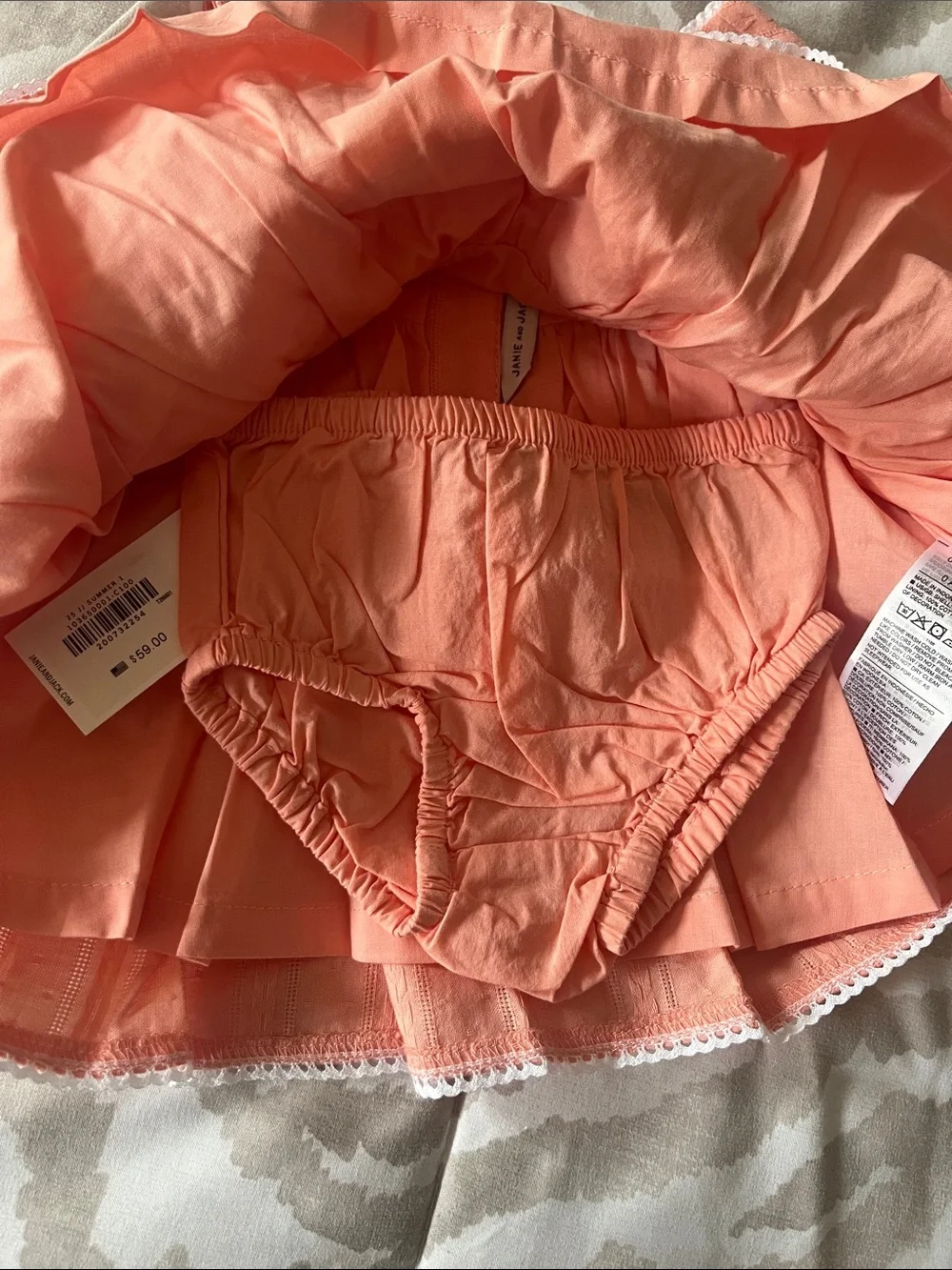 Janie and Jack Coral Tiered Dress for baby